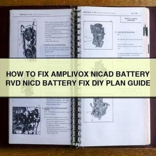 How to Fix AMPLIVOX NICAD Battery RVD NICD Battery Fix DIY Plan Guide