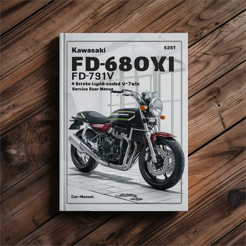 Kawasaki FD Series FD680V FD731V 4-stroke Liquid-cooled V-TWIN Gas Engine Service Repair Workshop Manual PDF