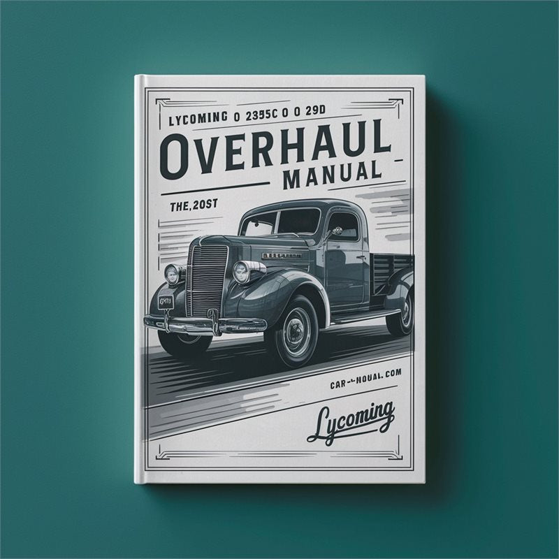 Lycoming O 235C 290D Service Repair Workshop Manual PDF