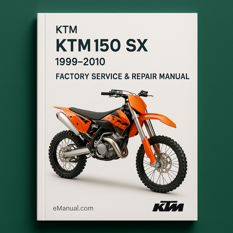 KTM 150 SX 1999-2010 Factory Service Repair Manual