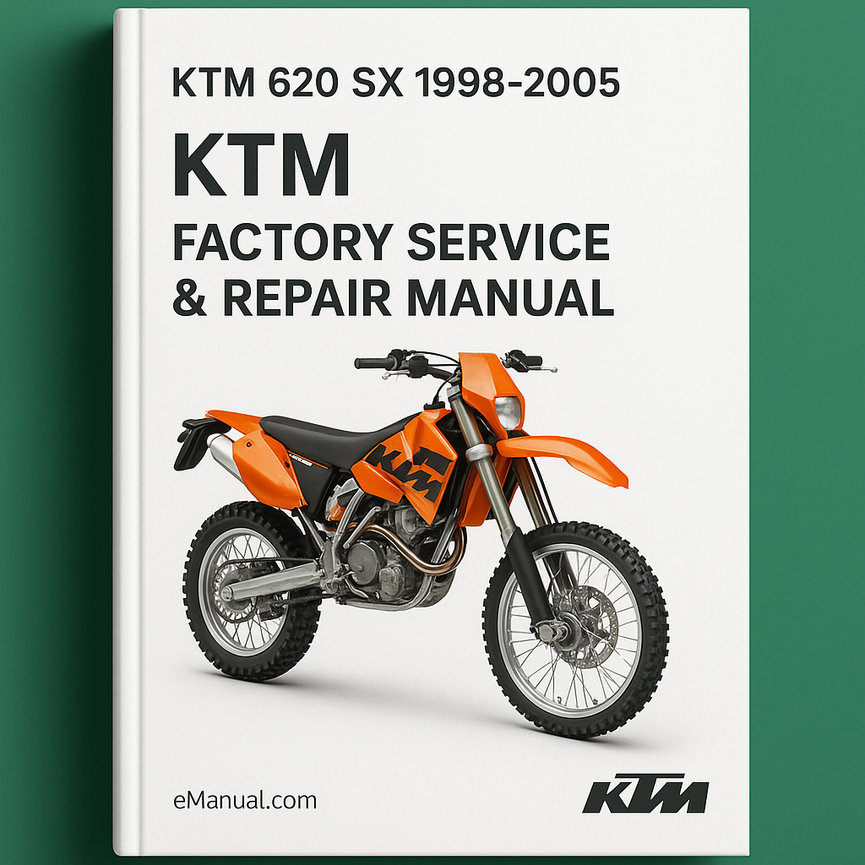 KTM 620 SX 1998-2005 Factory Service Repair Manual
