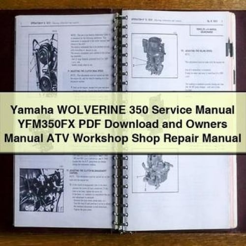 Yamaha WOLVERINE 350 Service Manual YFM350FX PDF Download and Owners Manual ATV Workshop Shop Repair Manual