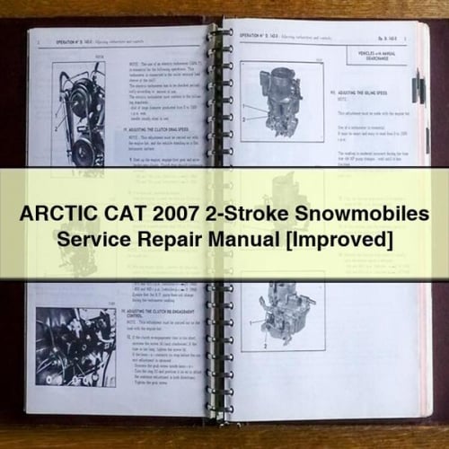 ARCTIC CAT 2007 2-Stroke Snowmobiles Service Repair Manual [Improved] PDF Download