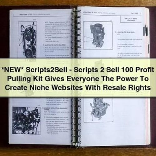 *NEW* Scripts2Sell - Scripts 2 Sell 100 Profit Pulling Kit Gives Everyone The Power To Create Niche Websites With Resale Rights