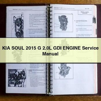 Manual de servicio y reparación del motor KIA SOUL 2015 G 2.0L GDI