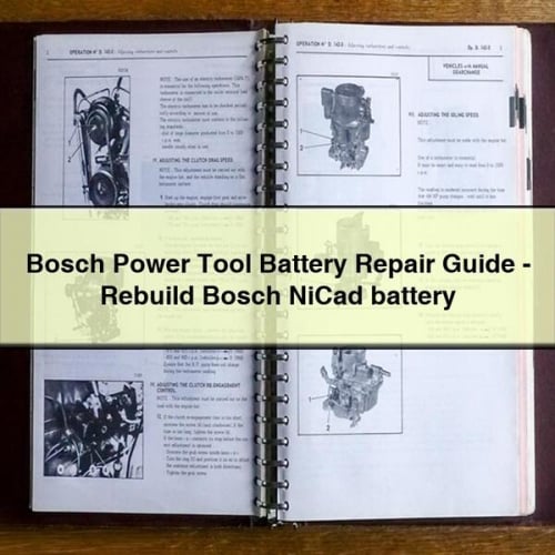 Bosch Power Tool Battery Repair Guide - Rebuild Bosch NiCad battery