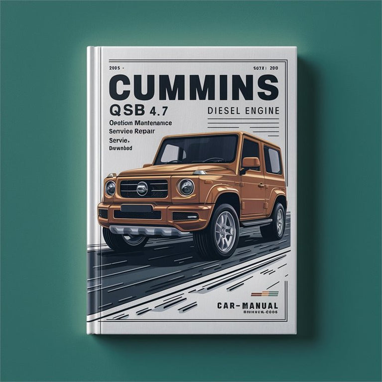 Cummins ISB / Isbe QSB Series 4.5 6.7 Diesel Engine Operation Service Repair Workshop Manual PDF