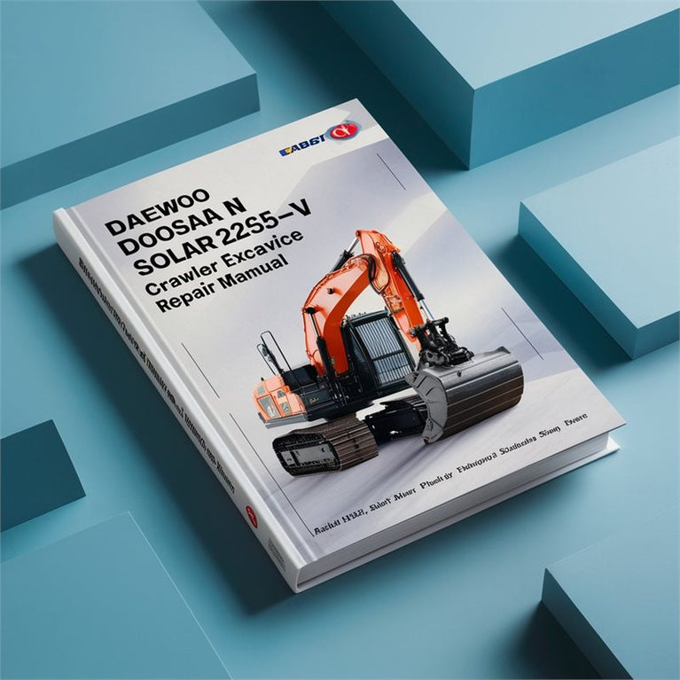 Daewoo Doosan Solar 225LC-V Crawler Excavator Service Repair Workshop Manual PDF