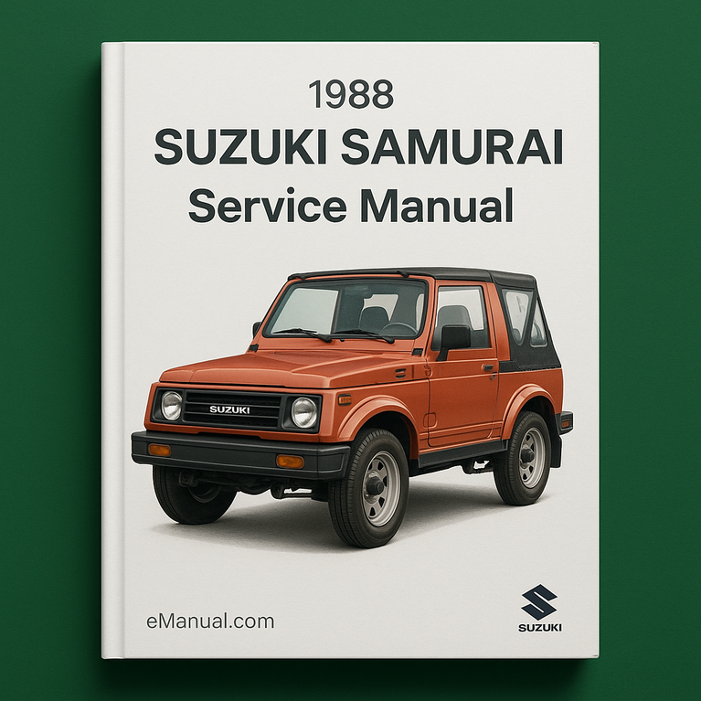 1988 Suzuki Samurai Service-Reparaturhandbuch
