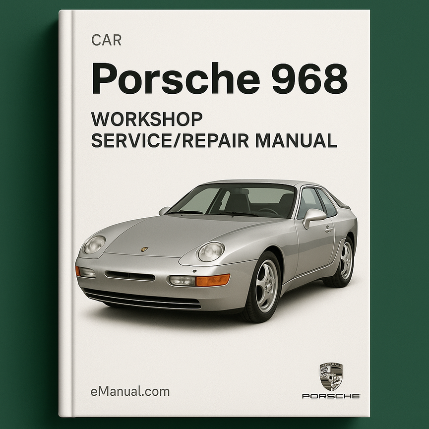 Manual de servicio y reparación del taller del PORSCHE 968 CAR