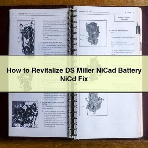 How to Revitalize DS Miller NiCad Battery NiCd Fix