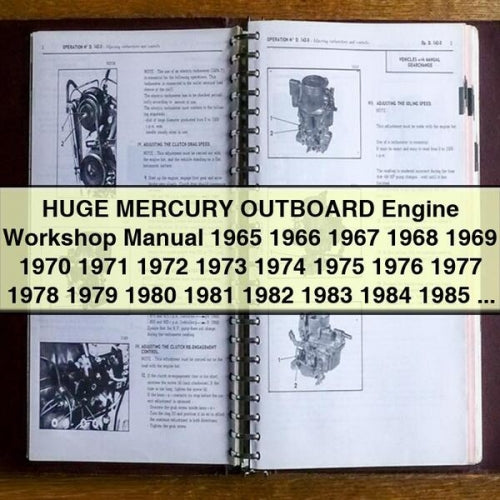 HUGE MERCURY OUTBOARD Engine Workshop Manual 1965 1966 1967 1968 1969 1970 1971 1972 1973 1974 1975 1976 1977 1978 1979 1980 1981 1982 1983 1984 1985 1986 1987 1988 1989 EngineS 45 50 60 65 70 75