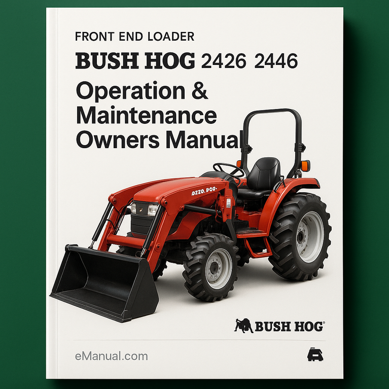BUSH HOG 2426 2446 2846 Operation Maintenance Owners Manual