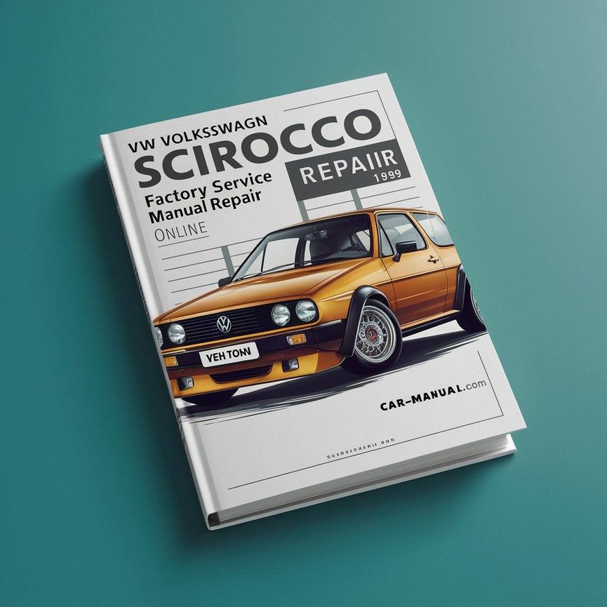 Manual de servicio de fábrica VW Volkswagn SCIROCCO Reparación 1982-1989 En línea