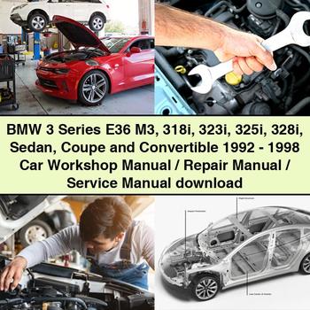 BMW 3er E36 M3 318i 323i 325i 328i Limousine, Coupé und Cabrio 1992-1998 Auto-Werkstatthandbuch/Reparaturhandbuch/Servicehandbuch herunterladen