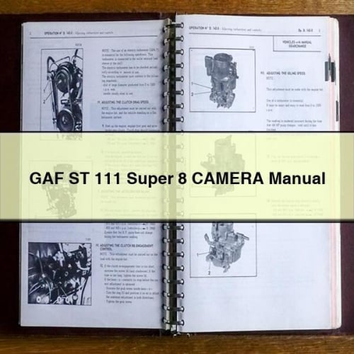 GAF ST 111 Super 8 CAMERA Manual PDF Download