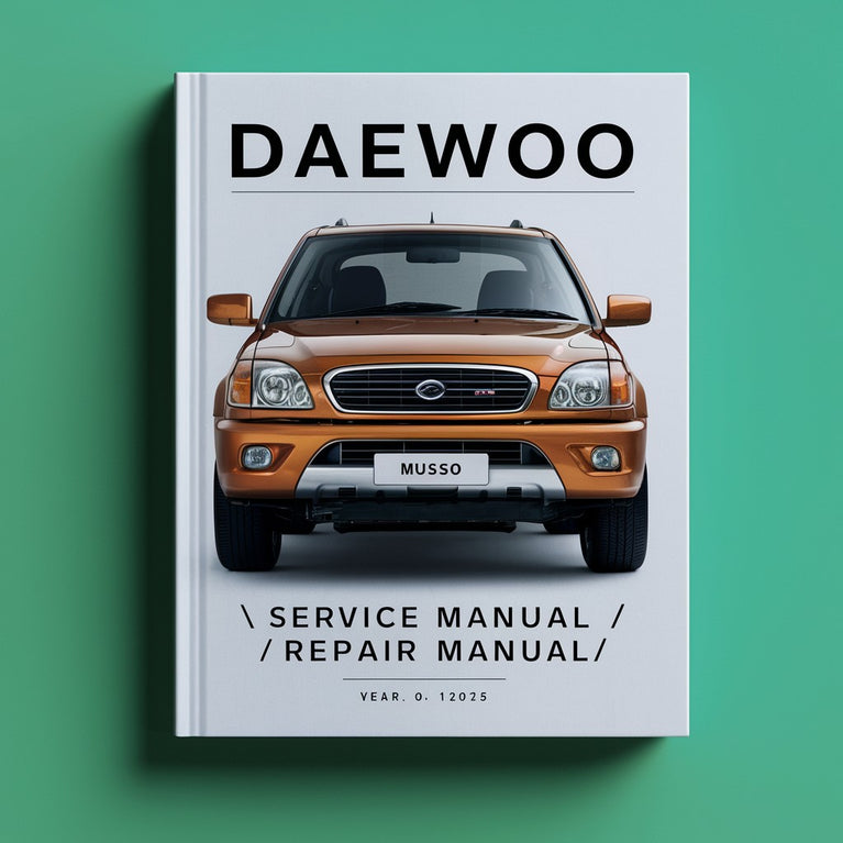 Manual de servicio y reparación de Daewoo Musso