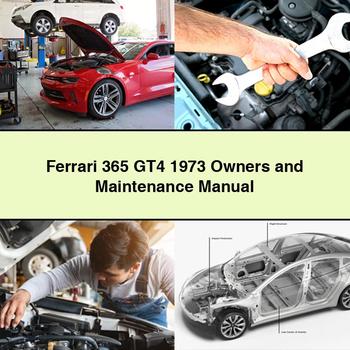 Manual de propietario y mantenimiento del Ferrari 365 GT4 1973