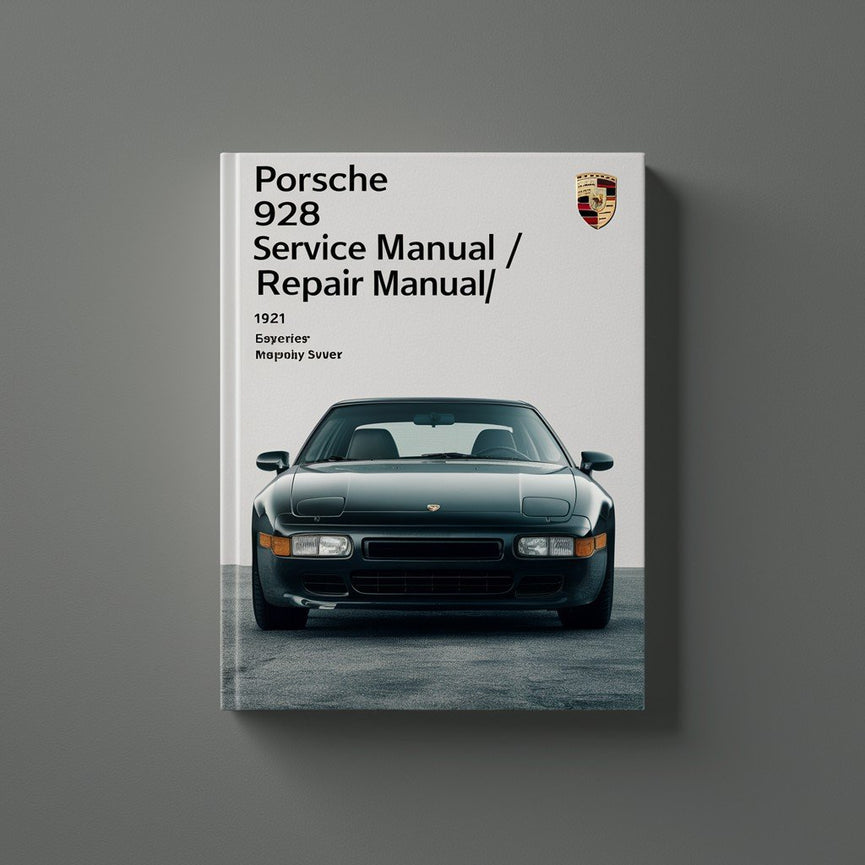 Porsche 928 Servicehandbuch/Reparaturhandbuch