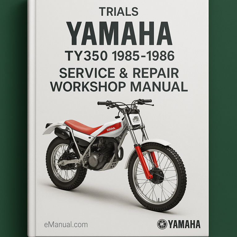 Jetzt Yamaha TY350 TY 350 Trials 1985 1986 Service-Reparatur-Werkstatthandbuch