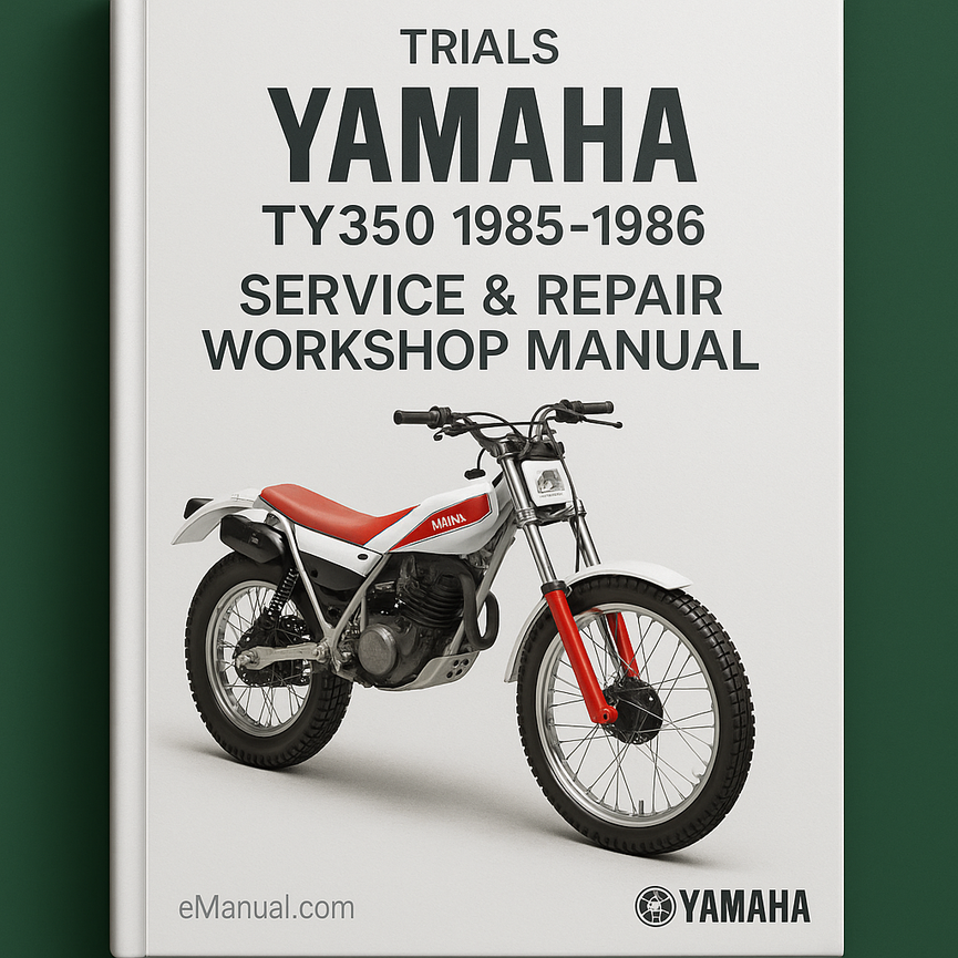 Jetzt Yamaha TY350 TY 350 Trials 1985 1986 Service-Reparatur-Werkstatthandbuch