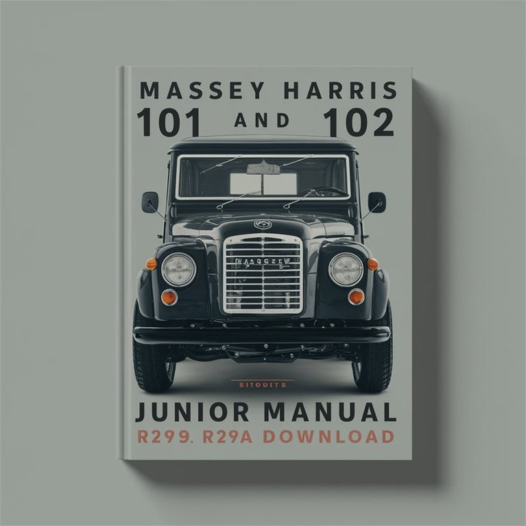 Massey Harris 101 102 Junior Parts R279A Catalog PDF