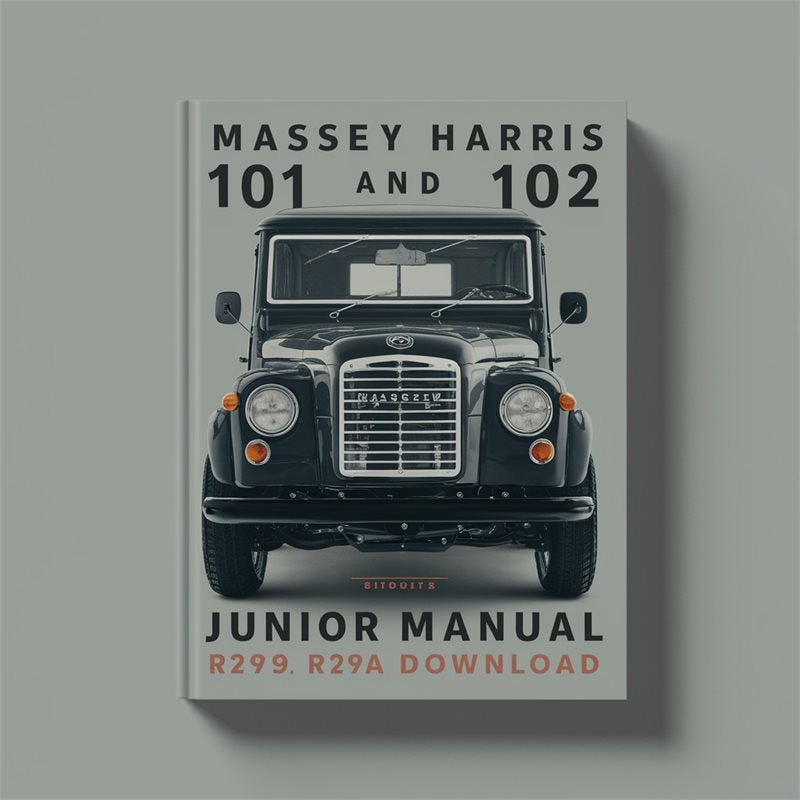 Massey Harris 101 102 Junior Parts R279A Catalog PDF