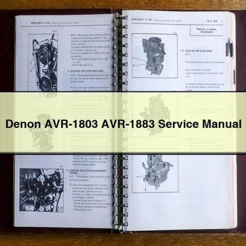 Denon AVR-1803 AVR-1883 Service Manual PDF Download