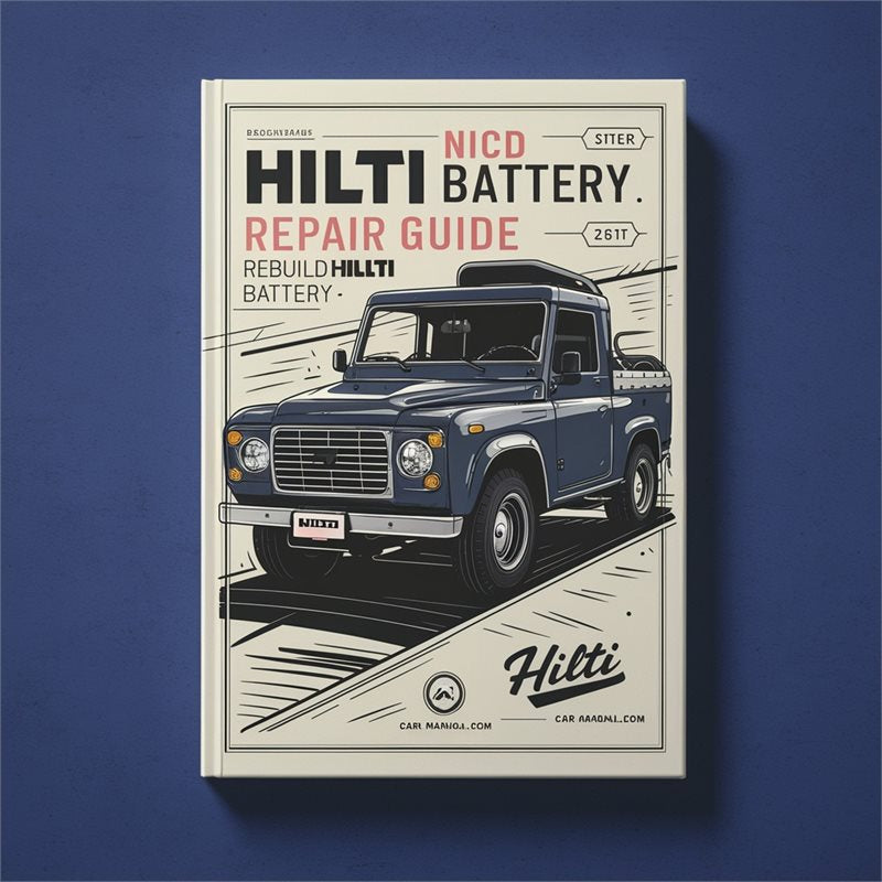 Hilti Nicd Battery Rebuild Service Repair Workshop Manual PDF