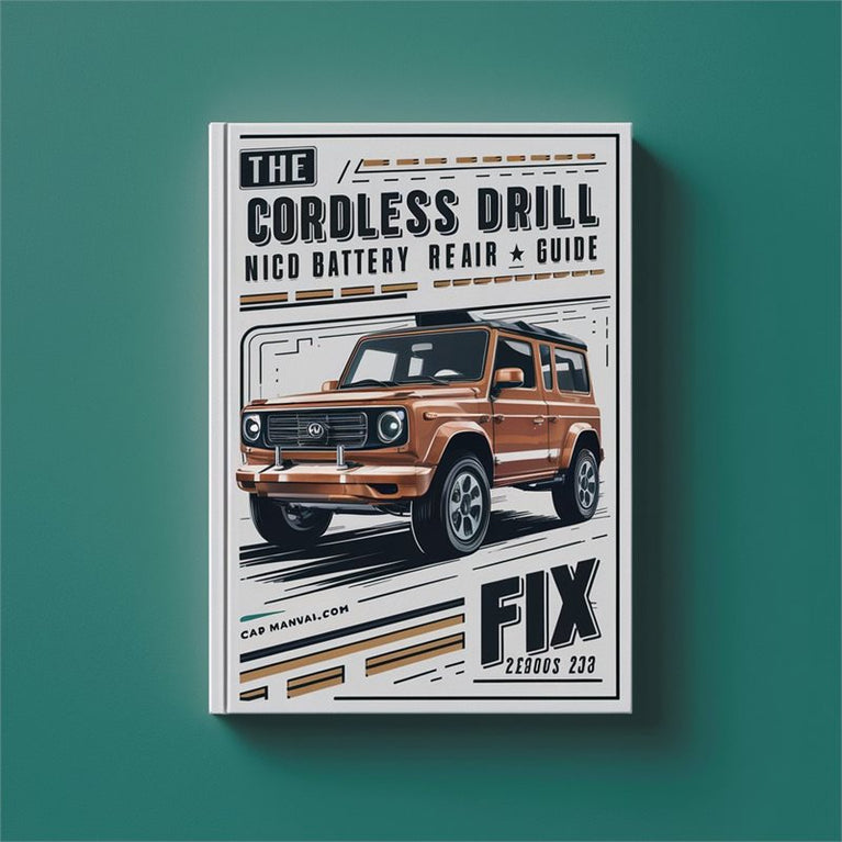 Fix Cordless Drill Nicd Battery Service Repair Workshop Manual PDF