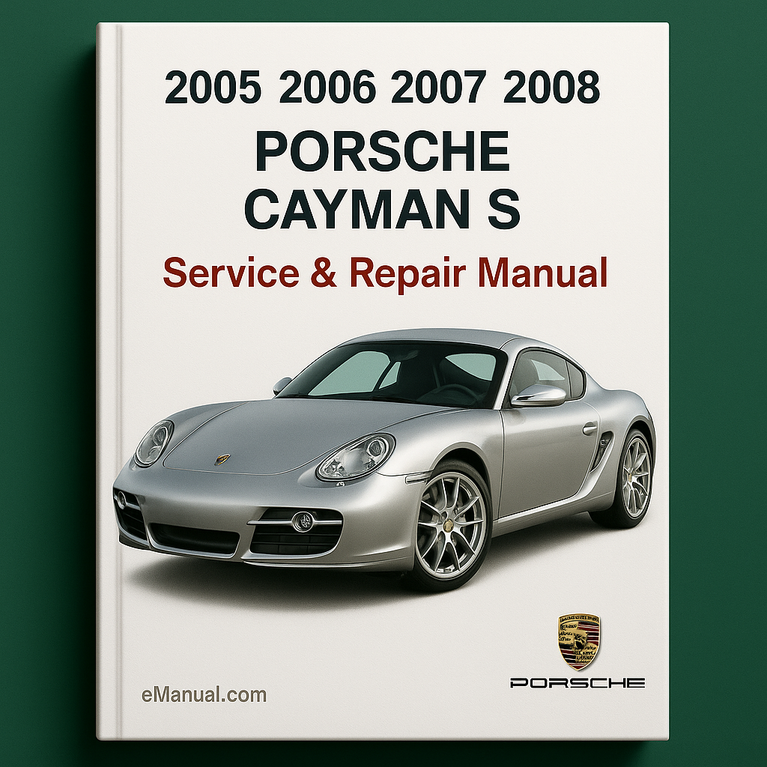 Manual de servicio y reparación del PORSCHE CAYMAN S 2005 2006 2007 2008