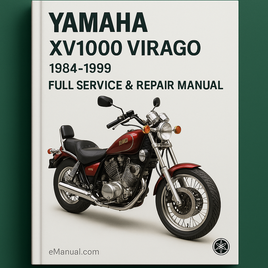 Yamaha XV1000 VIRAGO Komplettes Service-Reparaturhandbuch 1984-1999