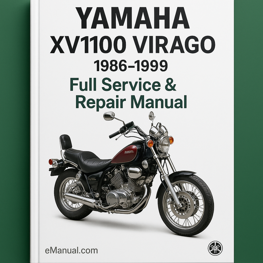 Yamaha XV1100 VIRAGO Komplettes Service-Reparaturhandbuch 1986-1999