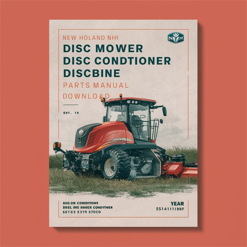New Holland NH 1411 Disc Mower Conditioner Discbine Parts 55141110NF Catalog PDF