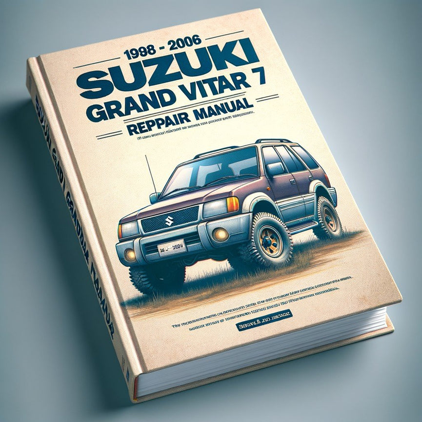 Manual de reparación Suzuki Grand Vitara XL 7 1998-2006 (750+ MB) Manual de taller/reparación/servicio de fábrica para hacerlo usted mismo - 98 1999 2000 2002 2003 2004 2005 06