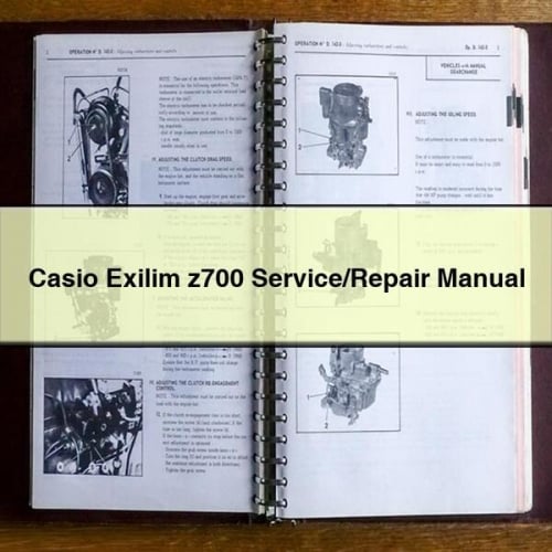 Casio Exilim z700 Service/Repair Manual PDF Download