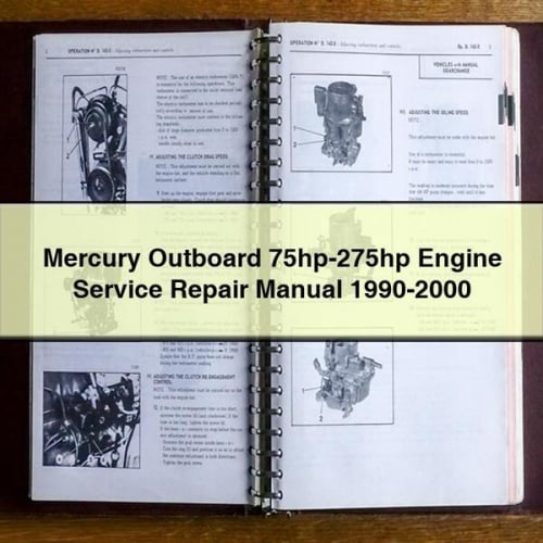 Mercury Outboard 75hp-275hp Engine Service Repair Manual 1990-2000 PDF Download