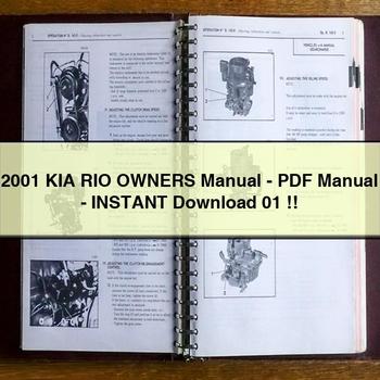 2001 KIA RIO Owners Manual-PDF Manual- 01