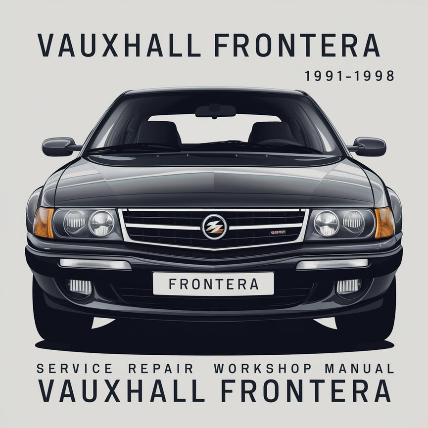 Manual de taller y reparación de Vauxhall Frontera 1991 1992 1993 1994 1995 1996 1997 1998