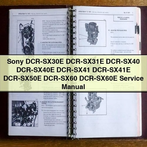 Sony DCR-SX30E DCR-SX31E DCR-SX40 DCR-SX40E DCR-SX41 DCR-SX41E DCR-SX50E DCR-SX60 DCR-SX60E Service Manual PDF Download