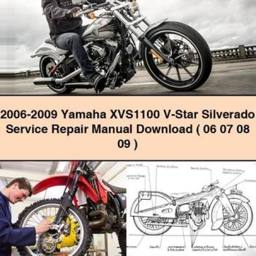 Manual de servicio y reparación de la Yamaha XVS1100 V-Star Silverado 2006-2009 (06 07 08 09)