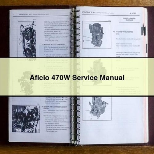 Aficio 470W Service Manual PDF Download