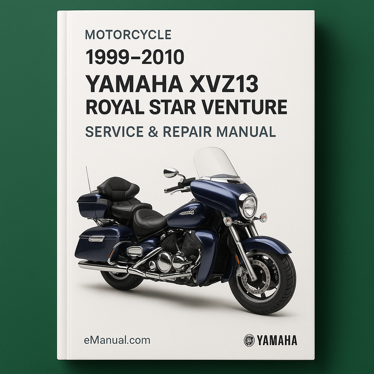 1999-2010 Yamaha XVZ13 Royal Star Venture Service-Reparaturhandbuch (99 00 01 02 03 04 05 06 07 08 09 10)