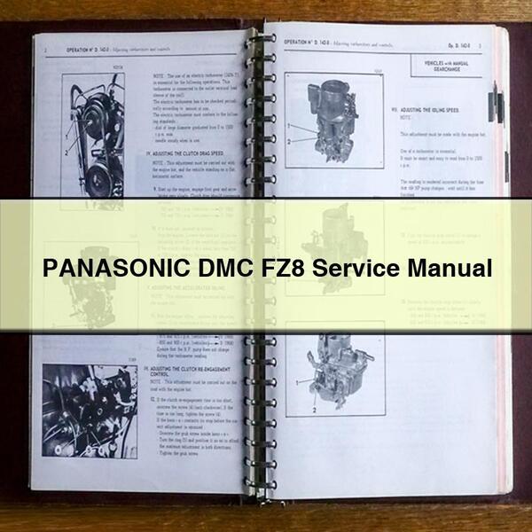 Manual de servicio y reparación de la Panasonic DMC FZ8