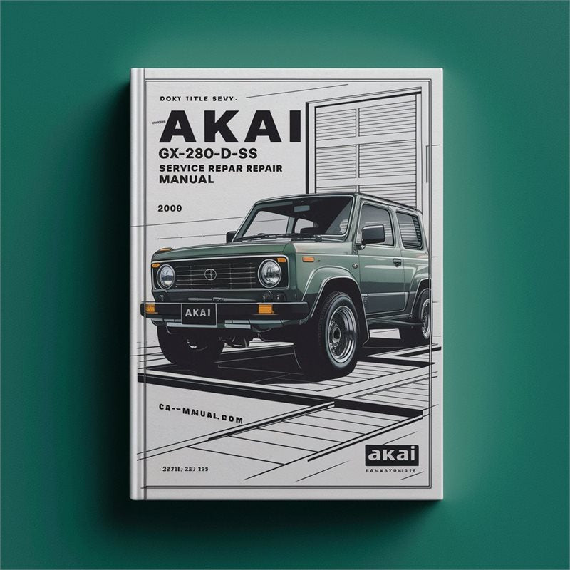 Honda GX Series Akai Gx-280d-ss GX-280D Service Repair Workshop Manual PDF