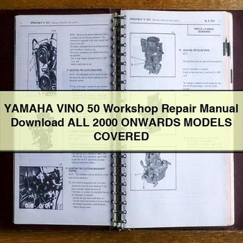 Manual de reparación de taller de Yamaha VINO 50 Todos los modelos A PARTIR DEL AÑO 2000 INCLUIDOS