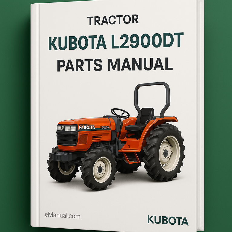 KUBOTA L2900DT Tractor Parts Manual - ILLUSTRATED MASTER Parts List Manual - (HIGH QUALITY PDF EBOOK Manual) - KUBOTA L2900 DT Tractor - Download