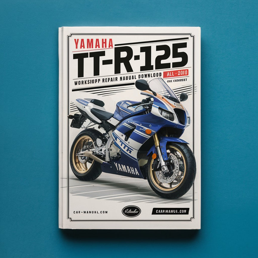 Manual de reparación del taller Yamaha TT-R125 TTR125 Todos los modelos 2009-2010 INCLUIDOS