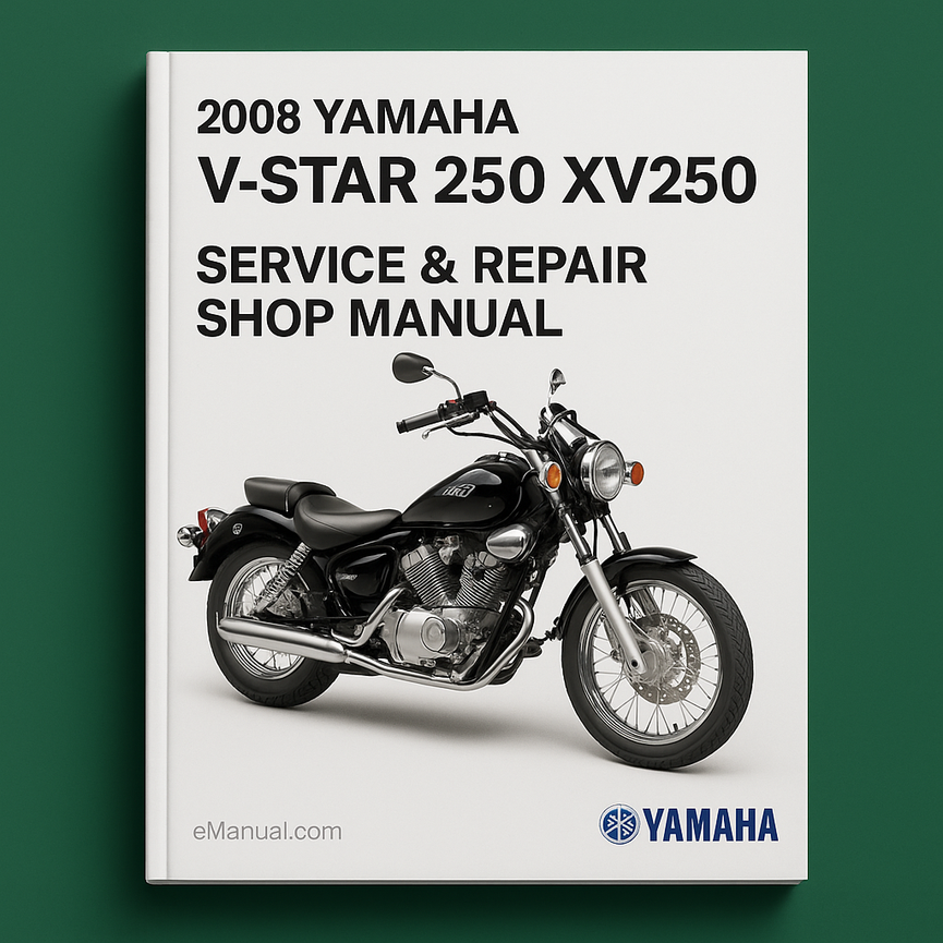 2008 Yamaha V-STAR 250 XV250 Service-Reparaturwerkstatthandbuch