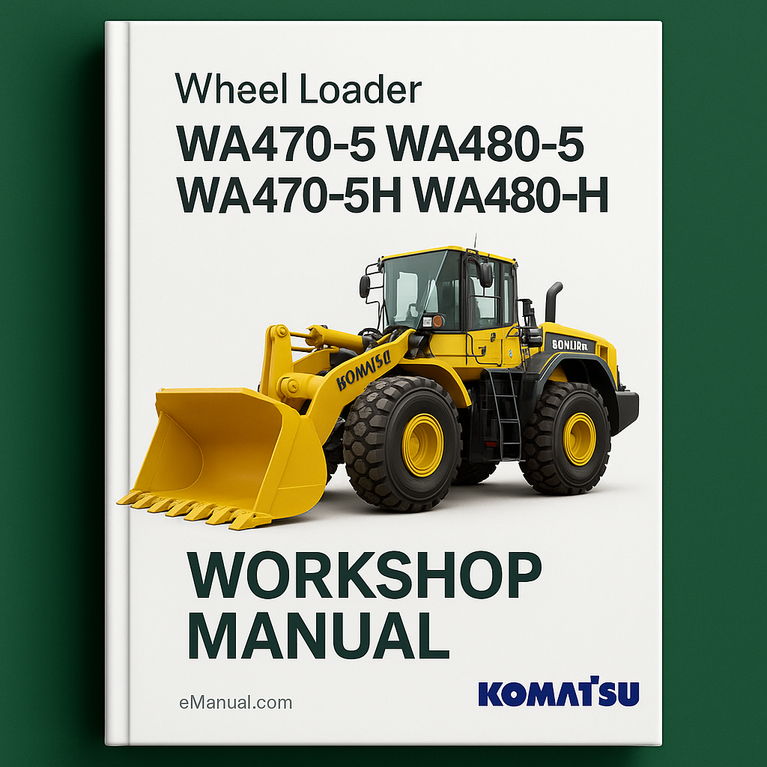 Download Komatsu WA470-5 WA480-5 wa470-5H wa480-5h Wheel Loader Service Repair Workshop Manual PDF